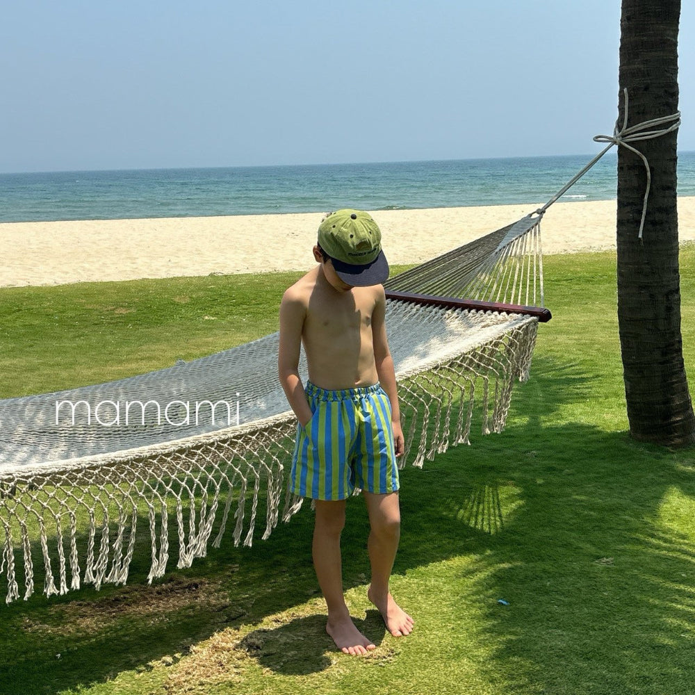 [Swim Trunk] Striped Swim Short (2 colors)