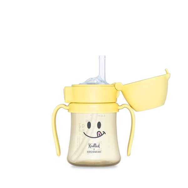 Knotted × PPSU Straw Cup 200 ml (Smile / Sugar Bear / Cream Bunny)