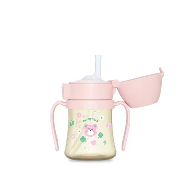 Knotted × PPSU Straw Cup 200 ml (Smile / Sugar Bear / Cream Bunny)