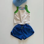 Berry Blue Terry Shorts