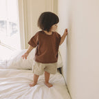 Oatmeal Linen Shorts