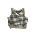 Soft Stripe Sleeveless Top (2 Colors)