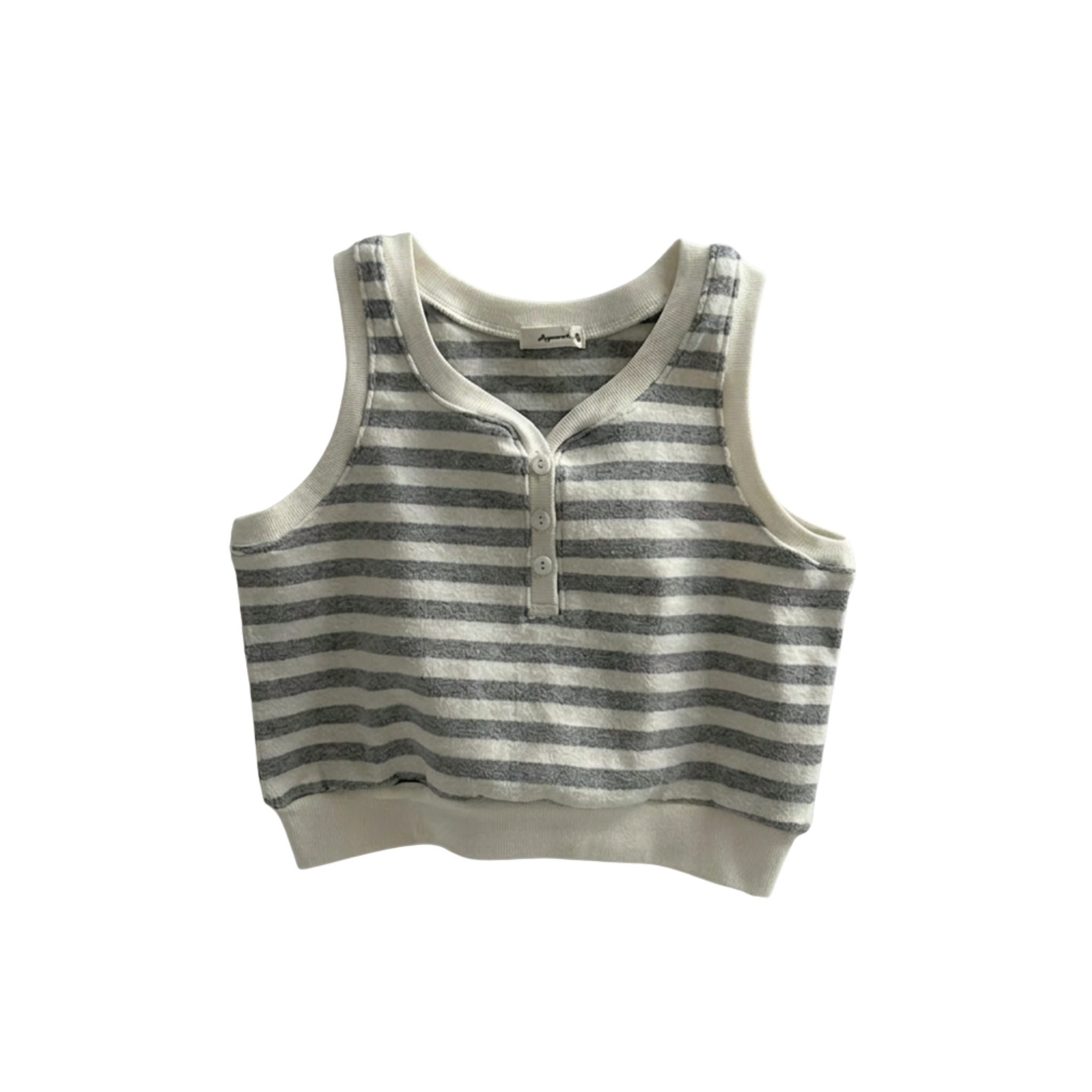 Soft Stripe Sleeveless Top (2 Colors)