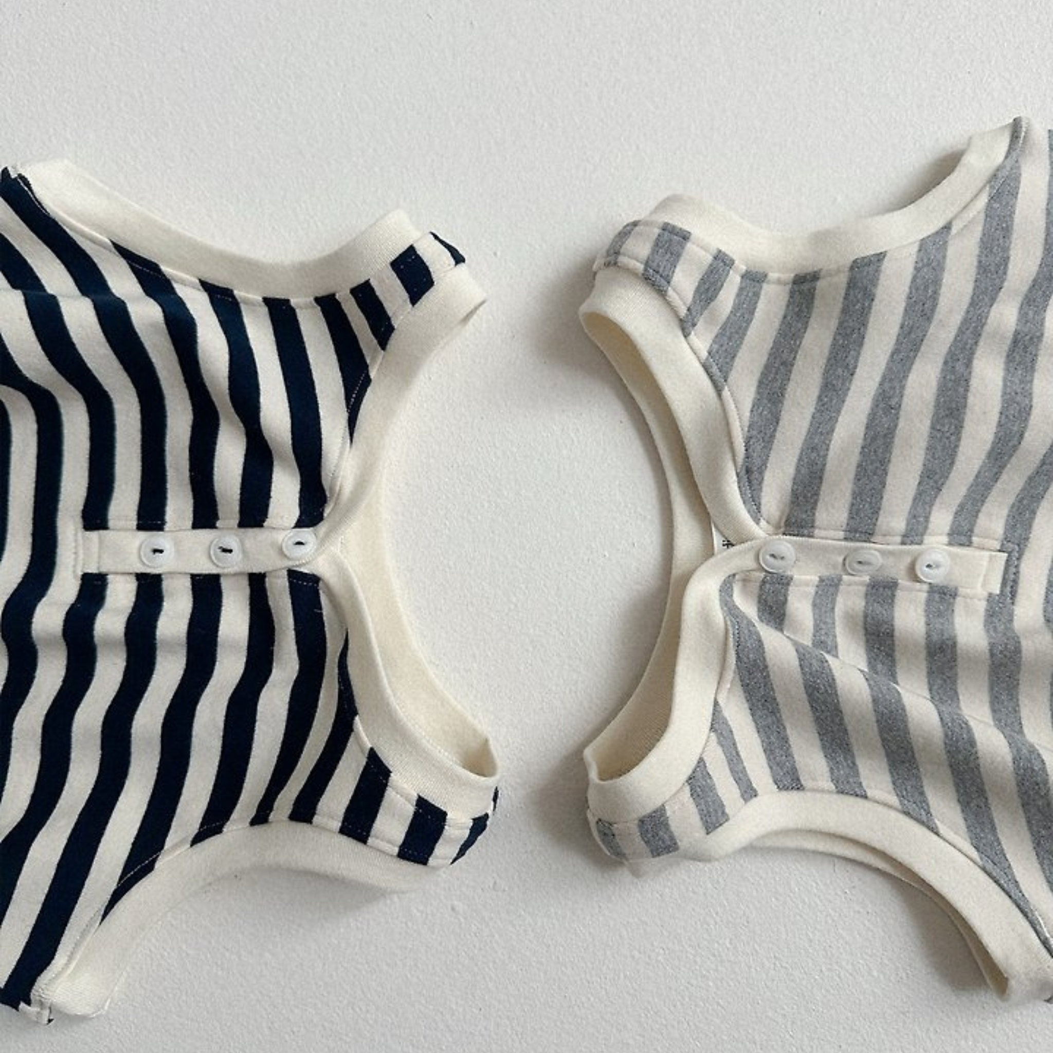 Soft Stripe Sleeveless Top (2 Colors)