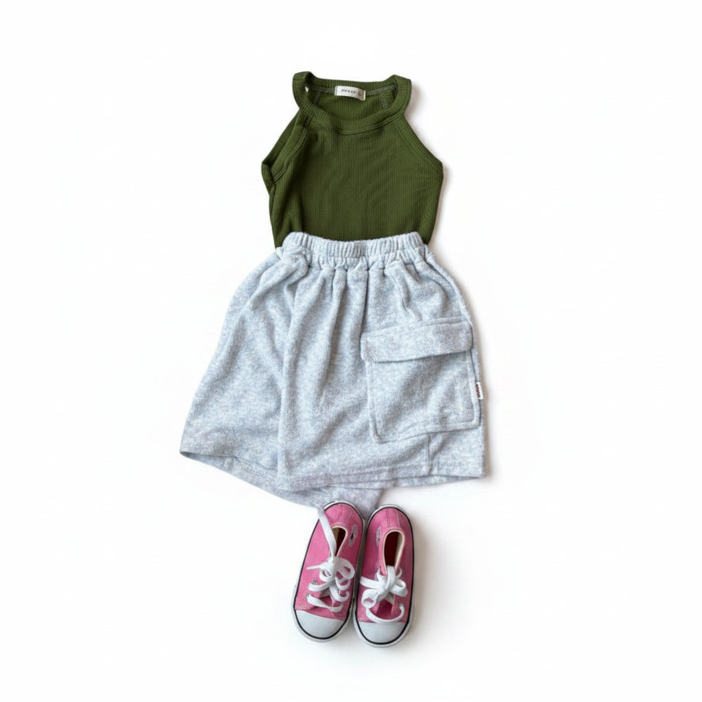 Pepper Terry Cargo Bermuda Shorts (2 colors)