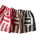 Red Stripe Summer Shorts