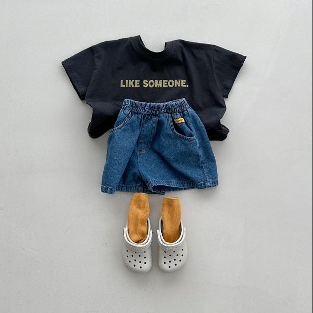 Pocket Denim Shorts