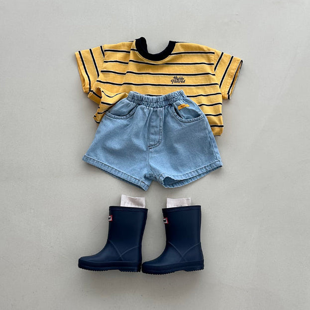 Pocket Denim Shorts