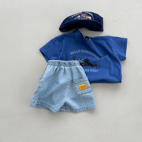 Pocket Denim Shorts