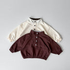 Button-up Sweatshirt - 2 colors