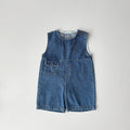 Button-Shoulder Denim Overalls - 2 colors