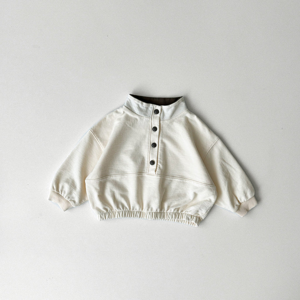 Button-up Sweatshirt - 2 colors
