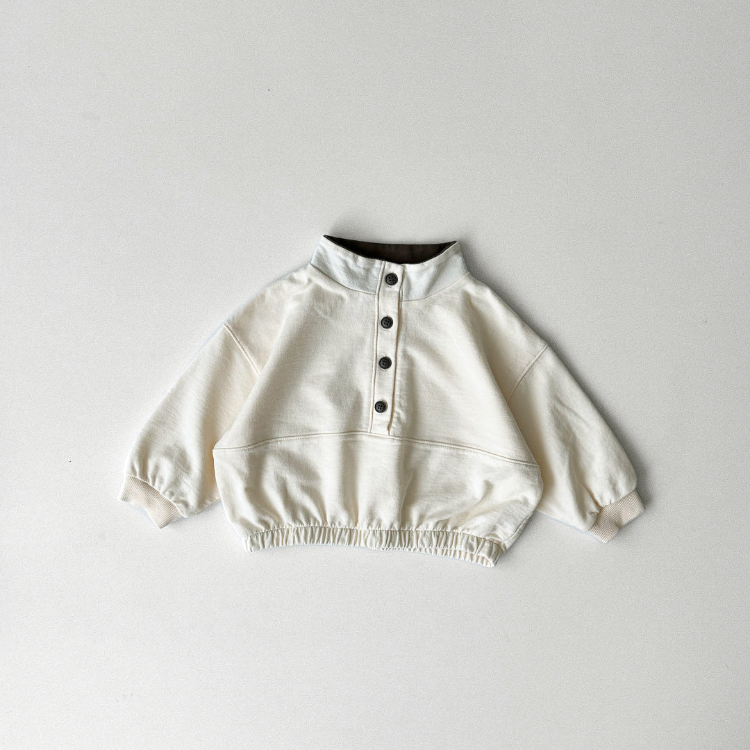 Button-up Sweatshirt - 2 colors