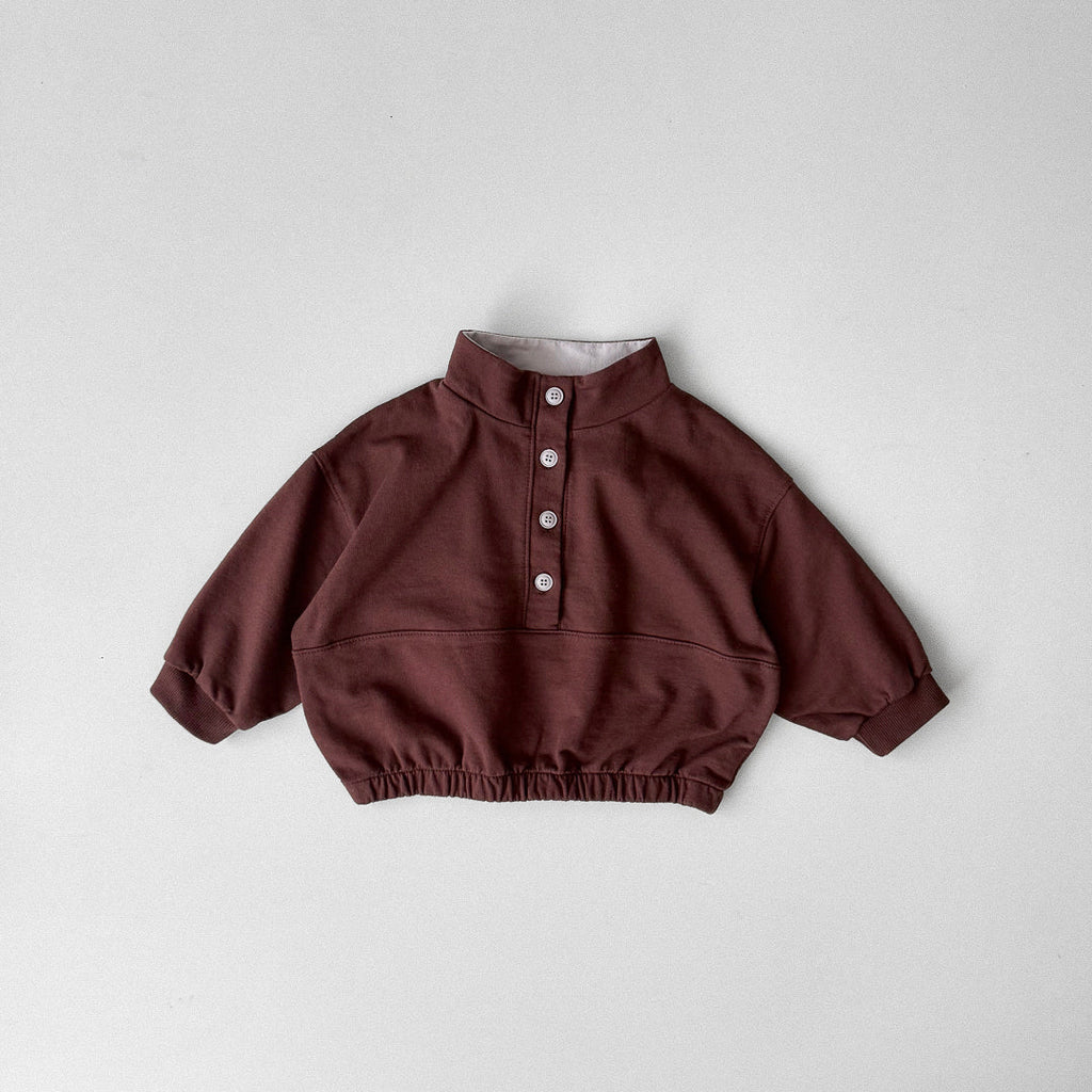 Button-up Sweatshirt - 2 colors