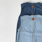 Button-Shoulder Denim Overalls - 2 colors