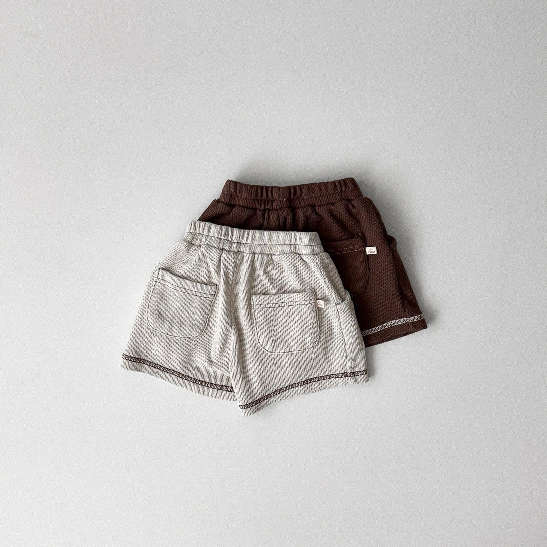 Cinnamon Knee-Length Shorts - Oatmeal