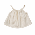 Sleeveless Gathered Top Natural