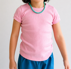 Soft Rib Baby Tee Pink