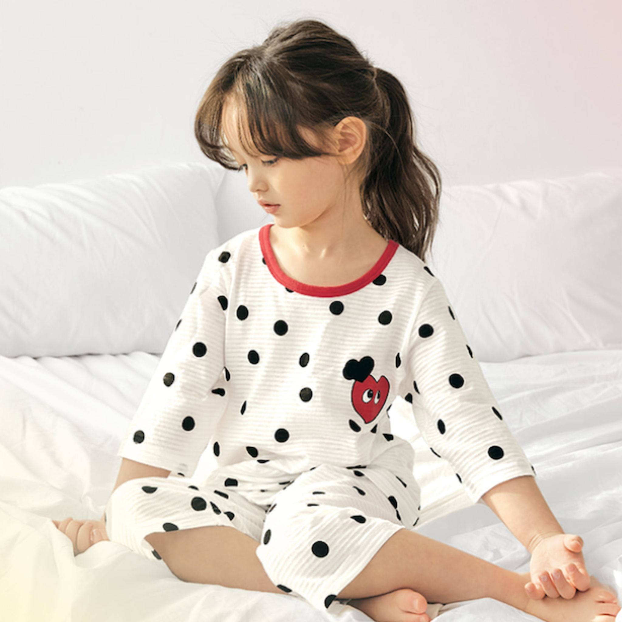 Dot Breathable Cotton Lounge Set