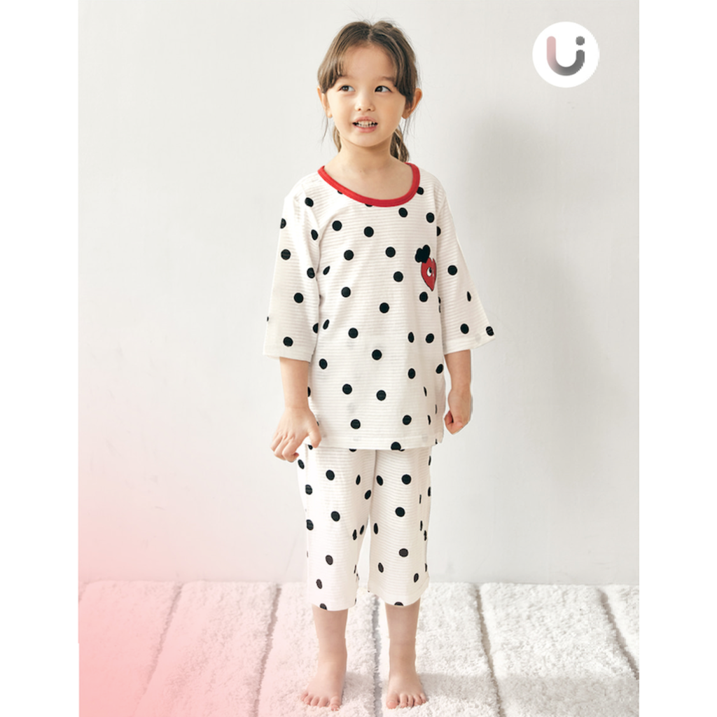 Dot Breathable Cotton Lounge Set