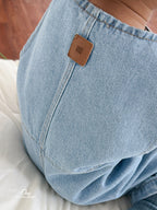 Button-Shoulder Denim Overalls - 2 colors