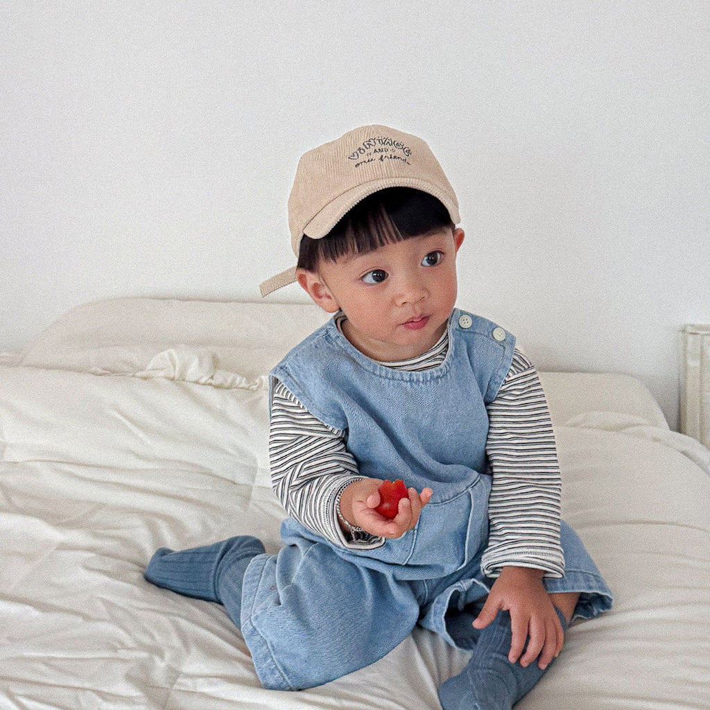 Button-Shoulder Denim Overalls - 2 colors
