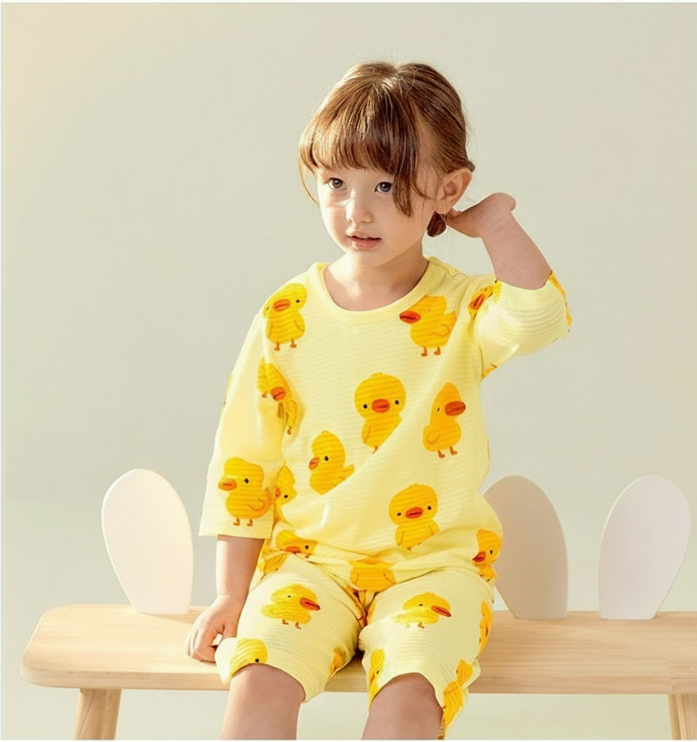 LITTLE CHICK PATTERN LOUNGE SET