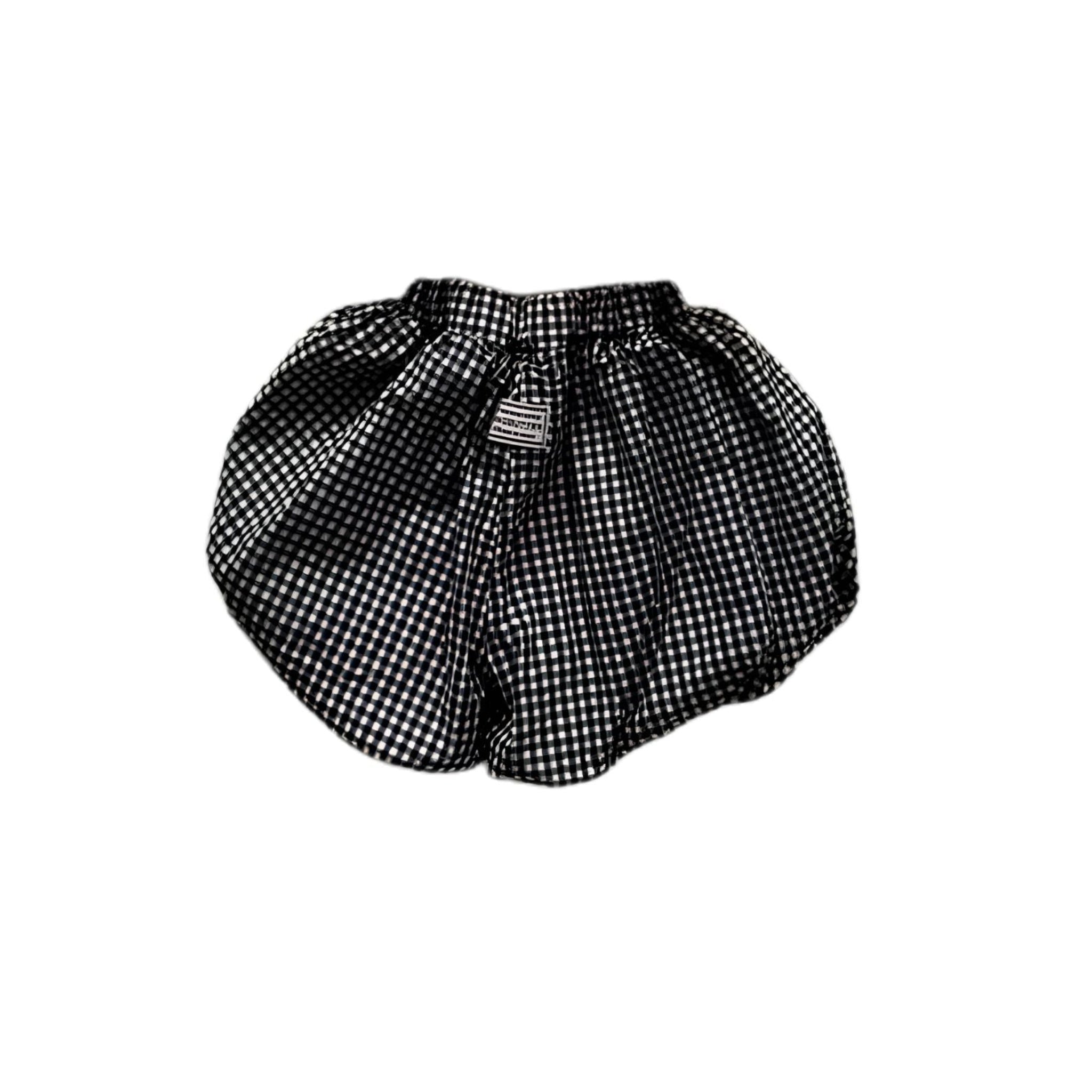 Gingham Balloon Bloomer Pants