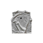 Speckled Cat Sleeveless Light Grey
