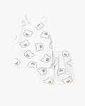 White Bear Breathable Cotton Sleeveless Set
