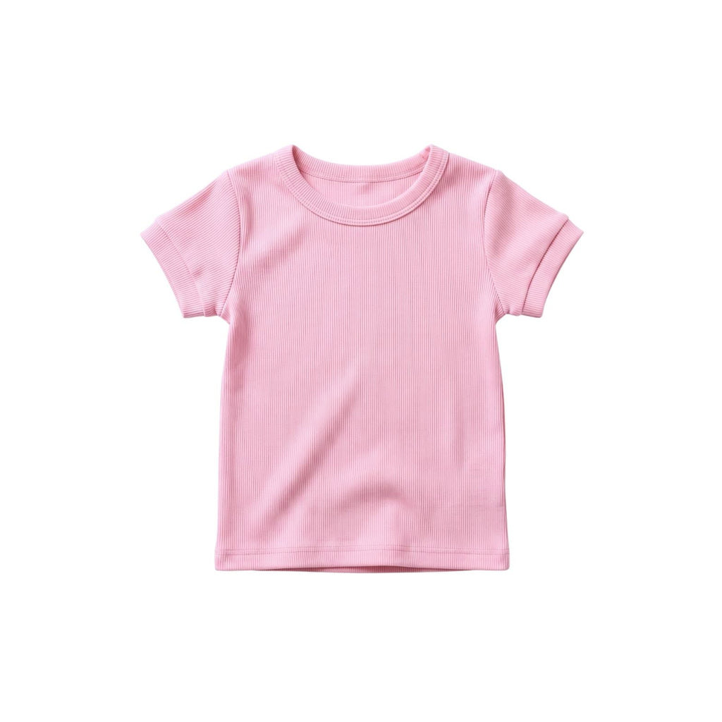 Soft Rib Baby Tee Pink