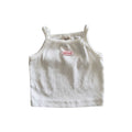 Ribbed Sleeveless Top White
