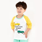 Yellow Car Breathable Cotton Lounge Set