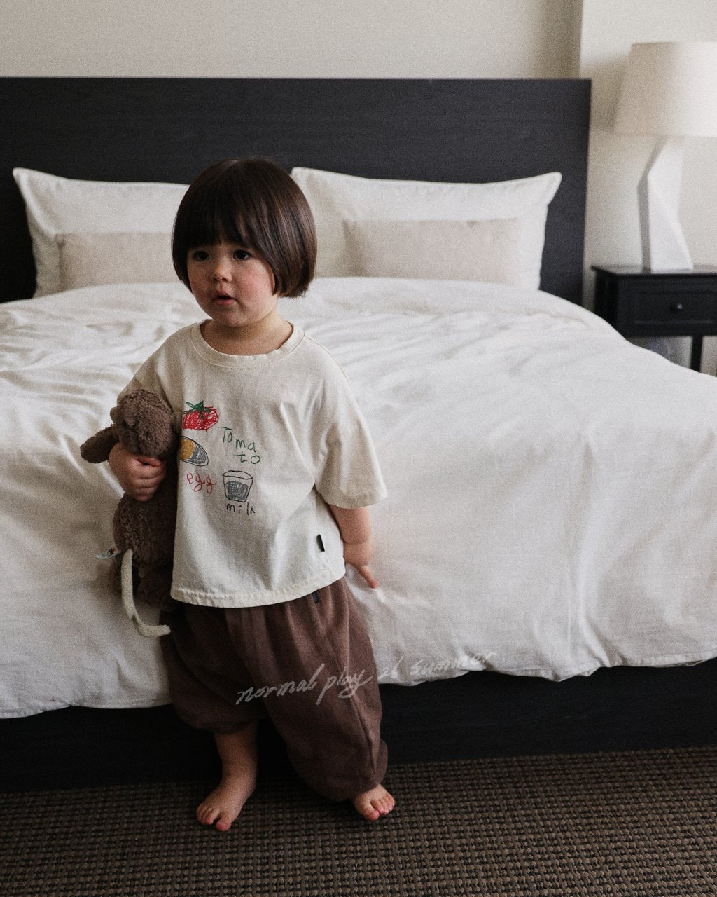 Airy Weave Brown Jogger Pants