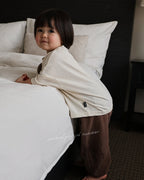 Airy Weave Brown Jogger Pants