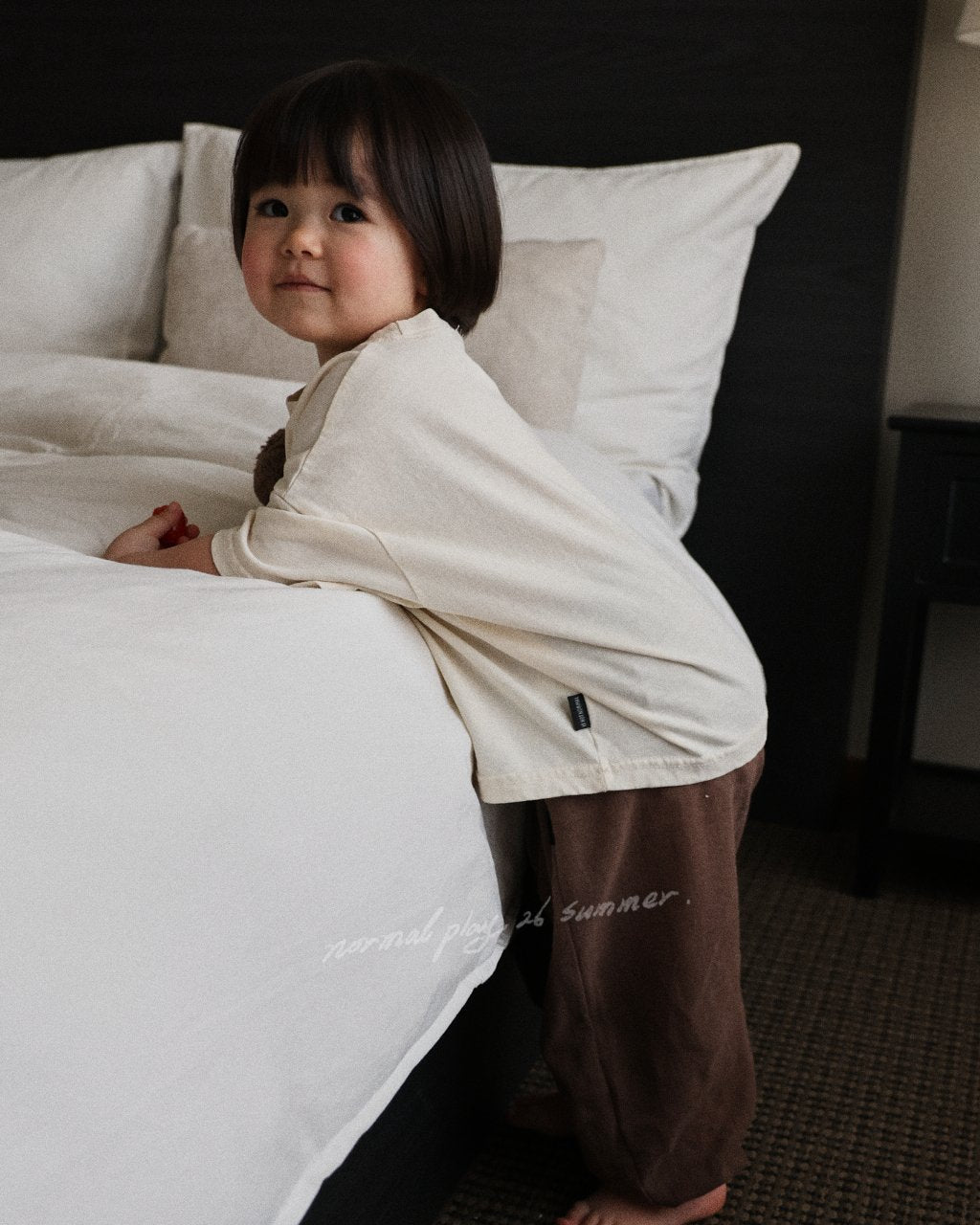 Airy Weave Brown Jogger Pants
