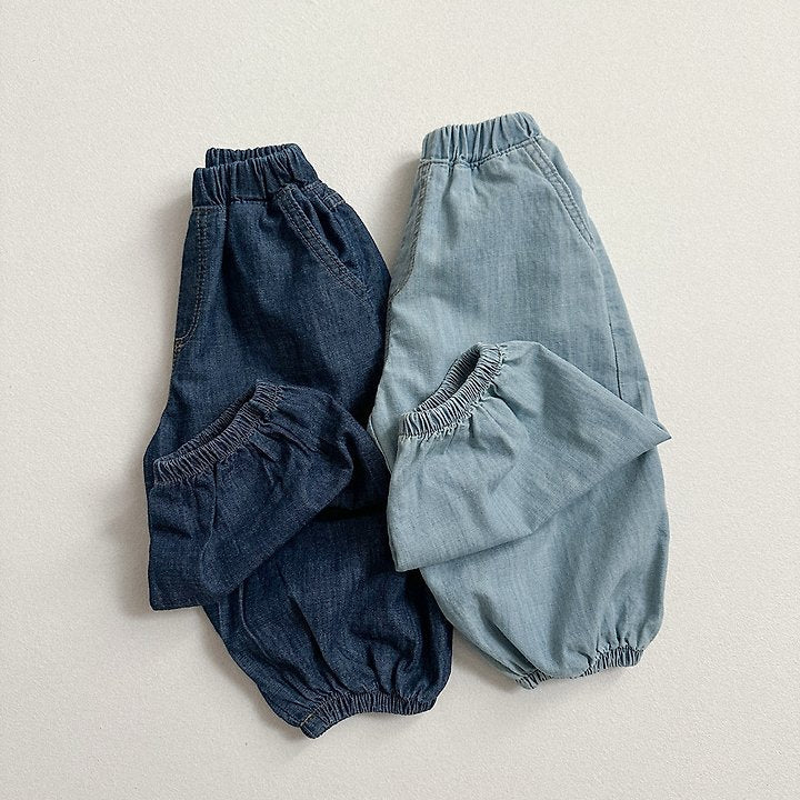 Summer Slub Denim Joggers