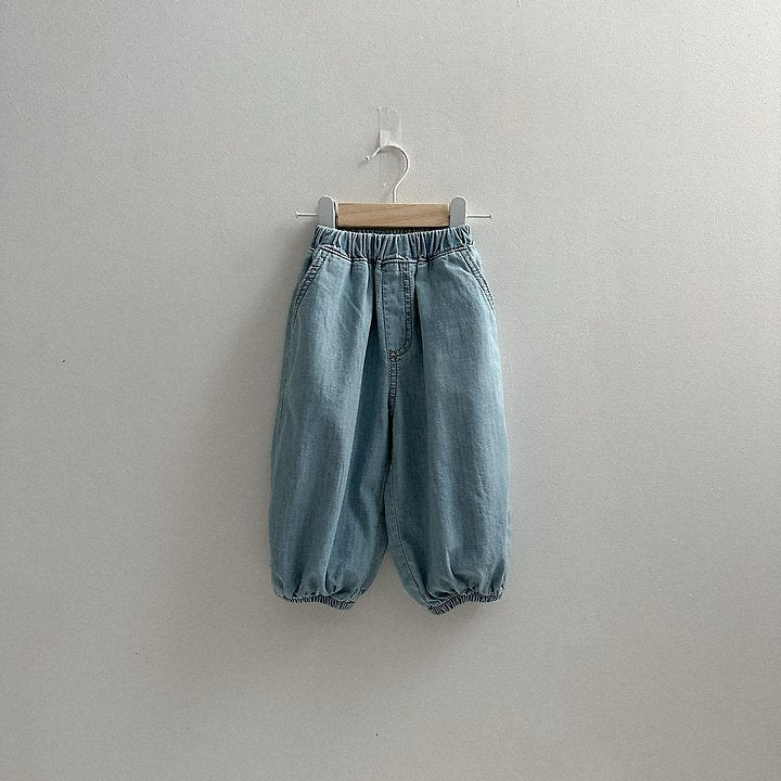 Summer Slub Denim Joggers