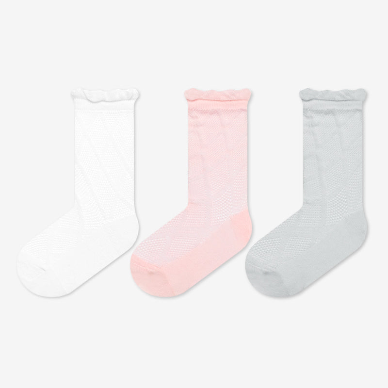 Breathable Summer Kids Socks (3-Pack)