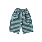 Striped Loose Pants Green