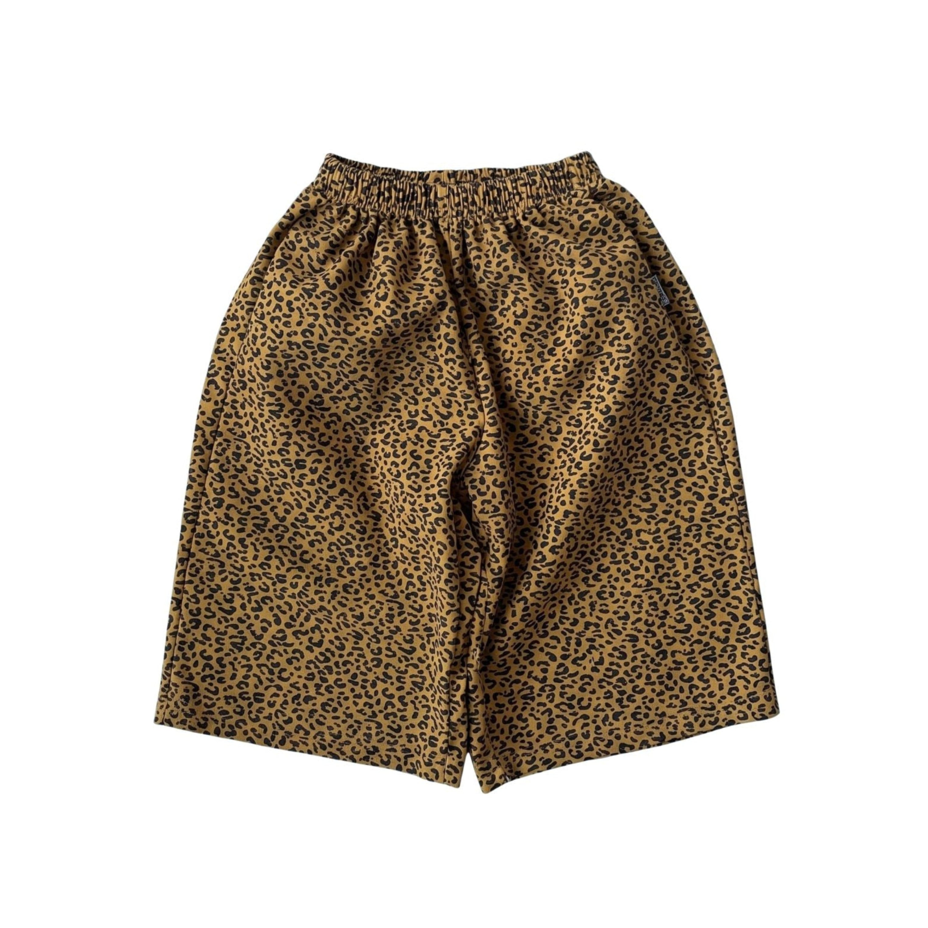 Leopard Pull-on Wide Pants