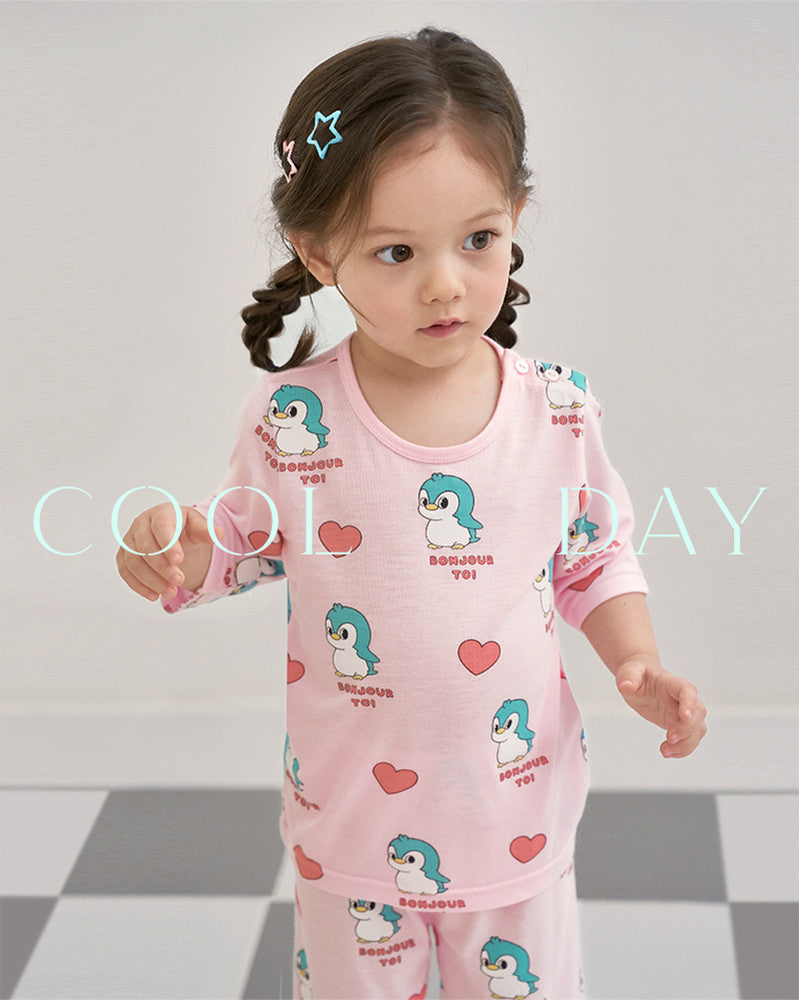 Pink Penguin Cool Rayon Capri Set
