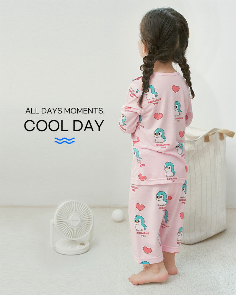 Pink Penguin Cool Rayon Capri Set