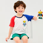 Robot Breathable Cotton Summer Set