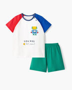 Robot Breathable Cotton Summer Set