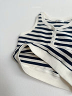Soft Stripe Sleeveless Top (2 Colors)