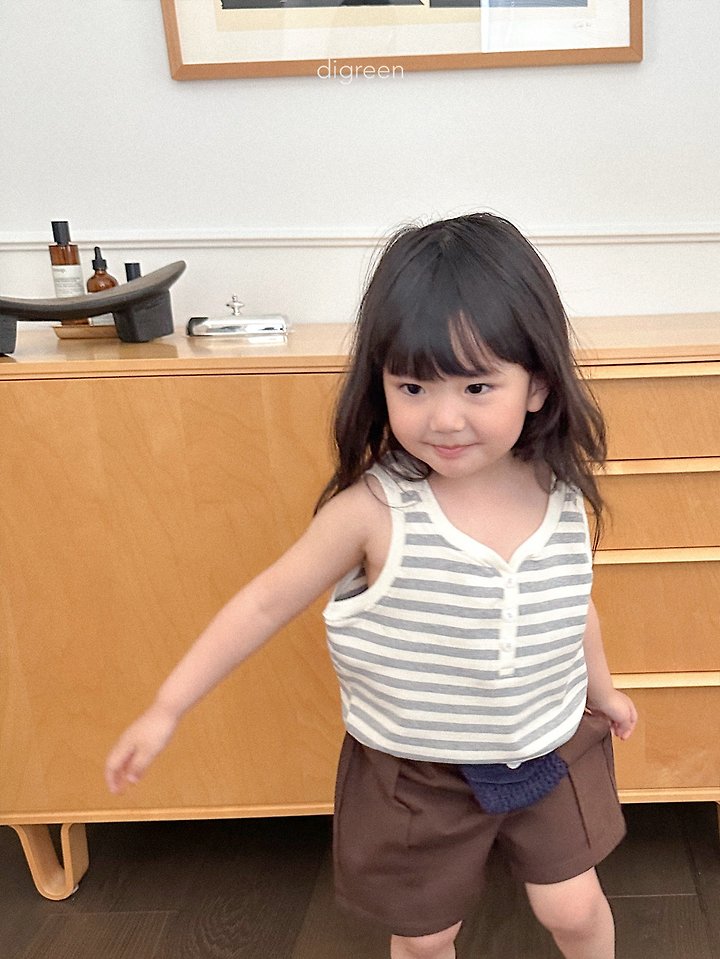Soft Stripe Sleeveless Top (2 Colors)