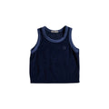 Terry Sleeveless Top Navy