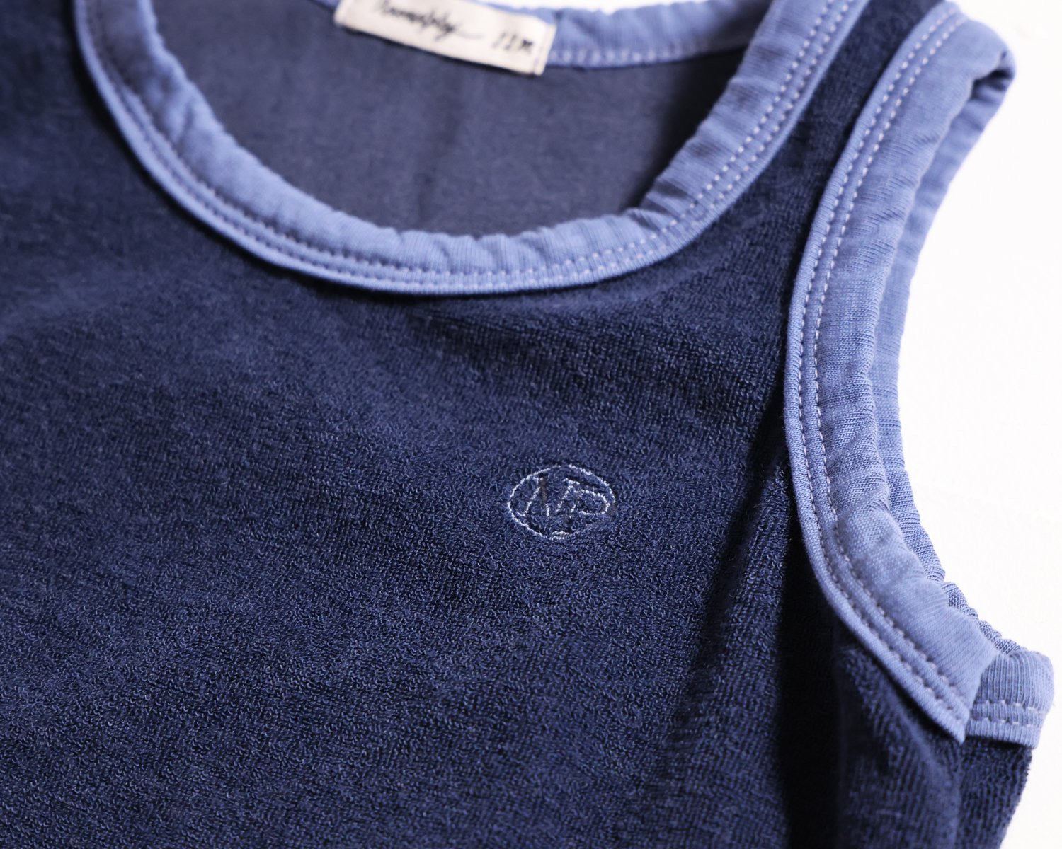 Terry Sleeveless Top Navy